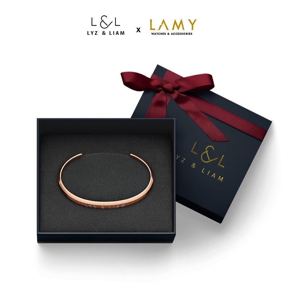 Vòng tay nam nữ Lyz and Liam Classic L&L Cuff Rose Gold - Gift Box