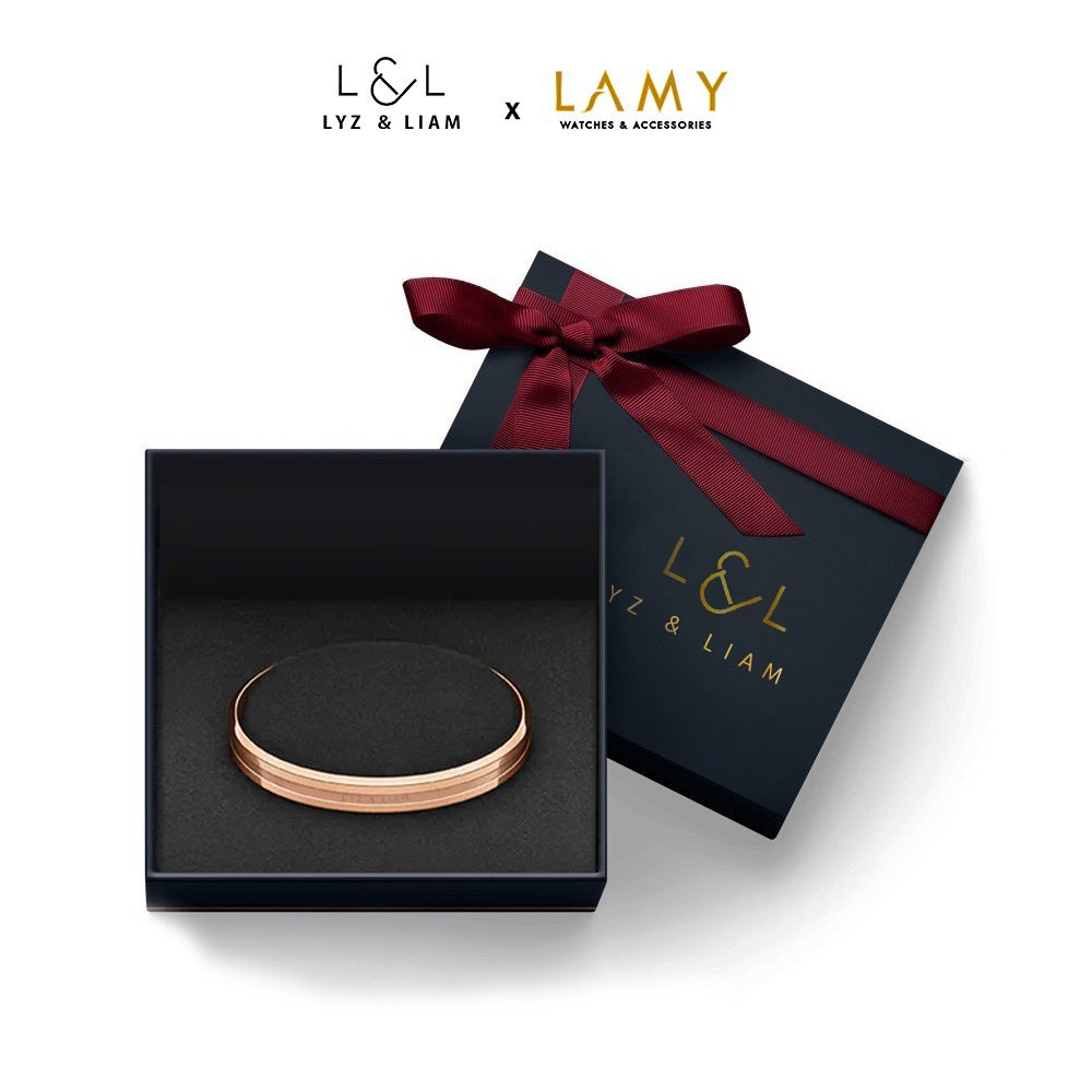 Vòng tay nam nữ Lyz and Liam Elan L&L Cuff Rose Gold - Gift Box