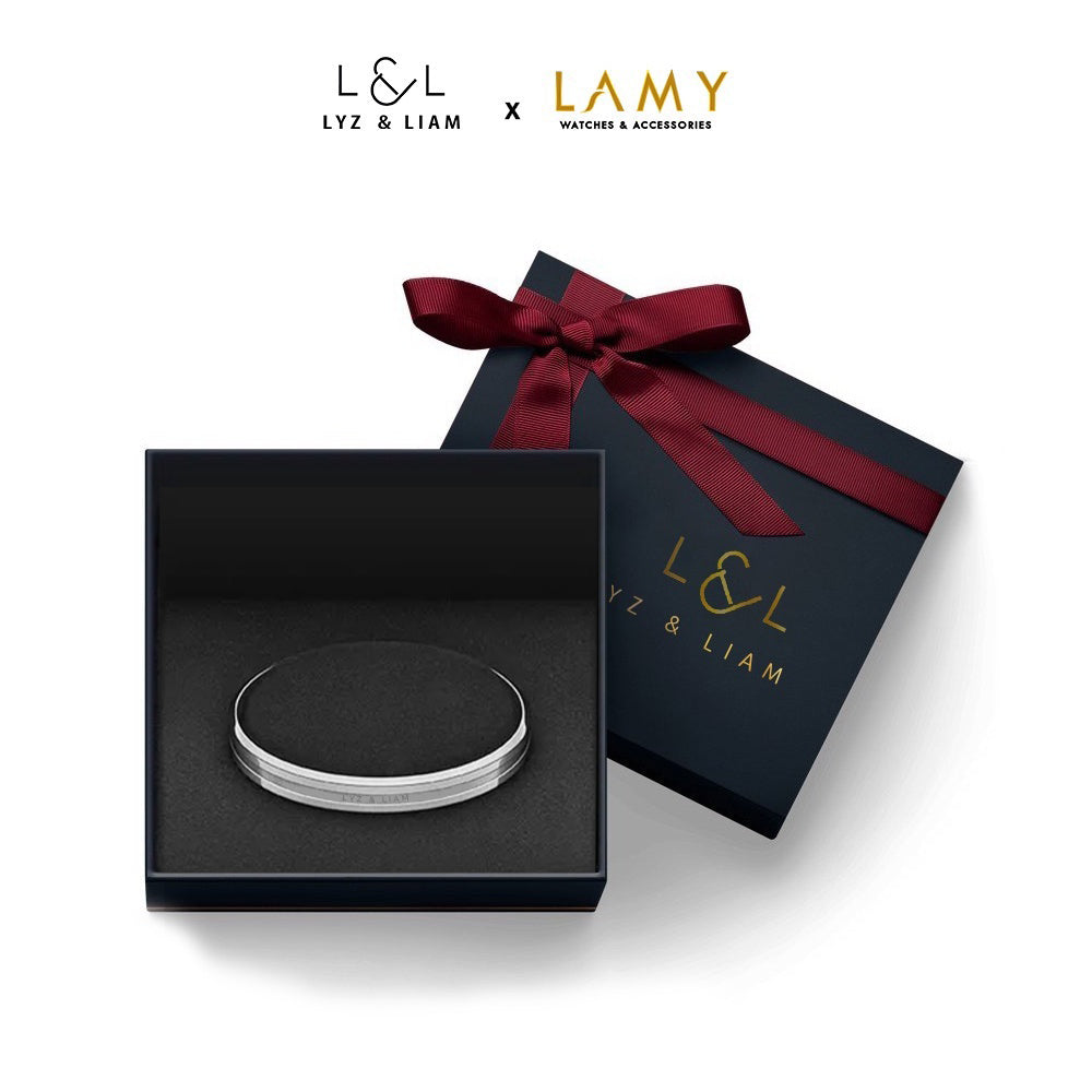 Vòng tay nam nữ Lyz and Liam Elan L&L Cuff Silver - Gift Box