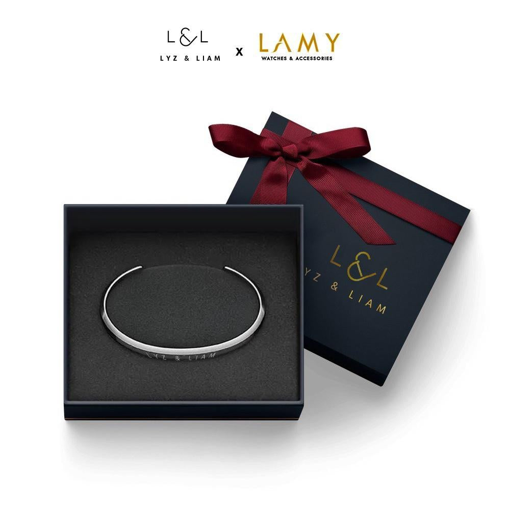 Vòng tay nam nữ Lyz and Liam Classic L&L Cuff Silver - Gift Box