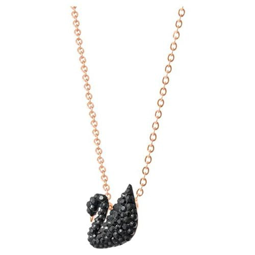 CDE Iconic Swan Necklace Black.RG CDE6051BL