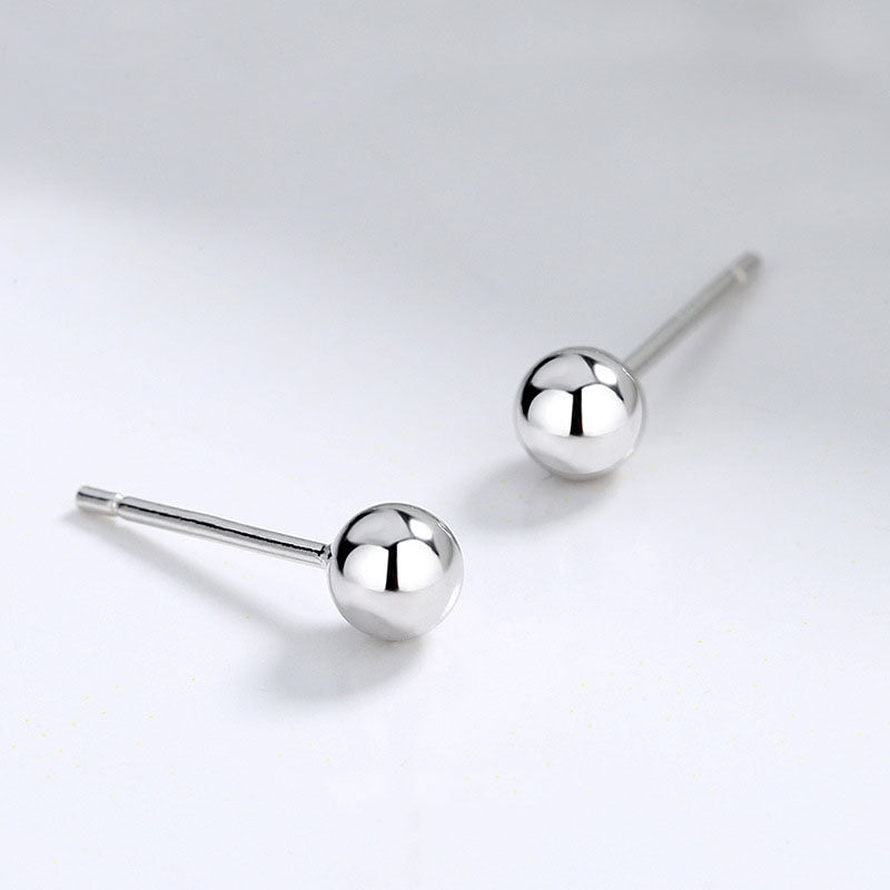 Khuyên tai bạc Unisex CDE Circle Earrings Silver CDE3087SV - 3mm