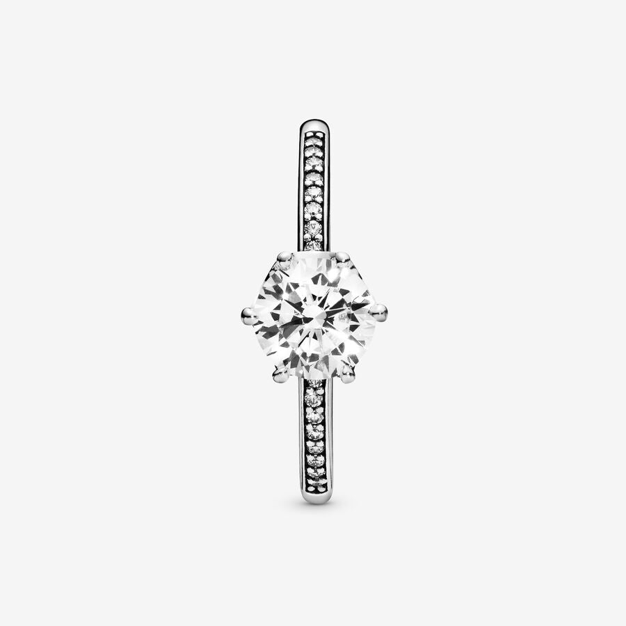 Nhẫn bạc nữ CDE Sparkling Crown Silver Ring CDE8052SV