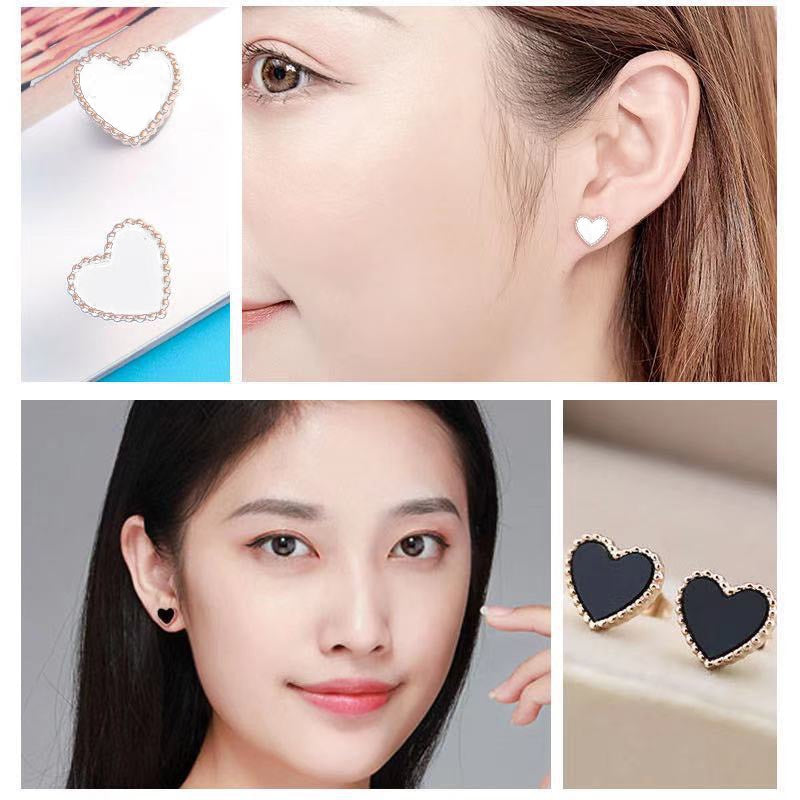Khuyên tai CDE Ari Heart Black Earrings CDE3003BL