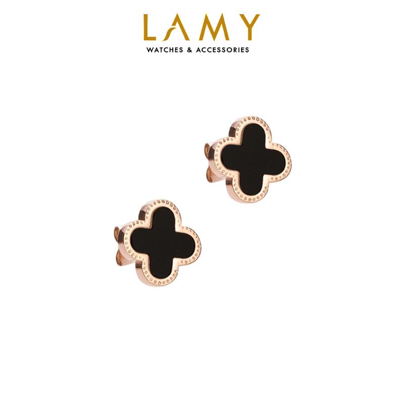 Khuyên tai CDE Lucky Four Leaves Earrings Rose Gold CDE3023RG.BL