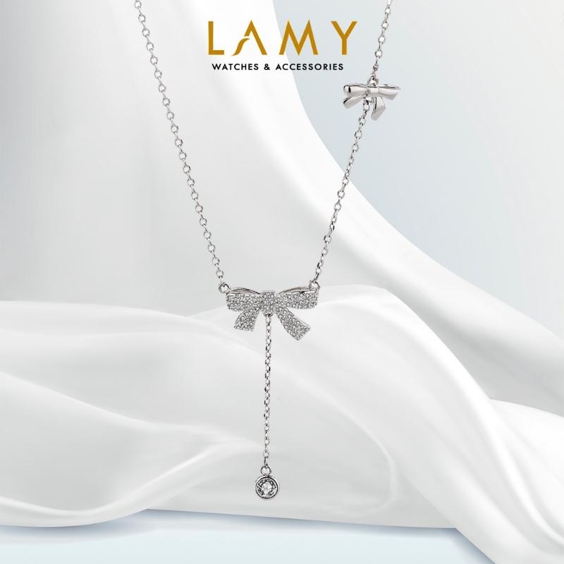 Dây chuyền bạc nữ CDE Butterfly Diamond Necklace Silver CDE6039SV