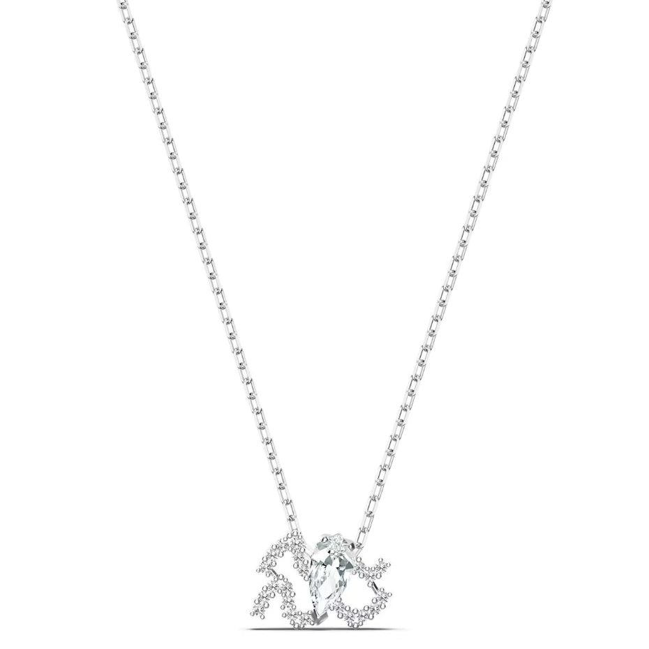 Zodiac Pendant Necklace Silver Aquarius