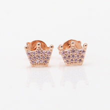 Khuyên tai LAMY Crown Stud Earrings CDE3034SV