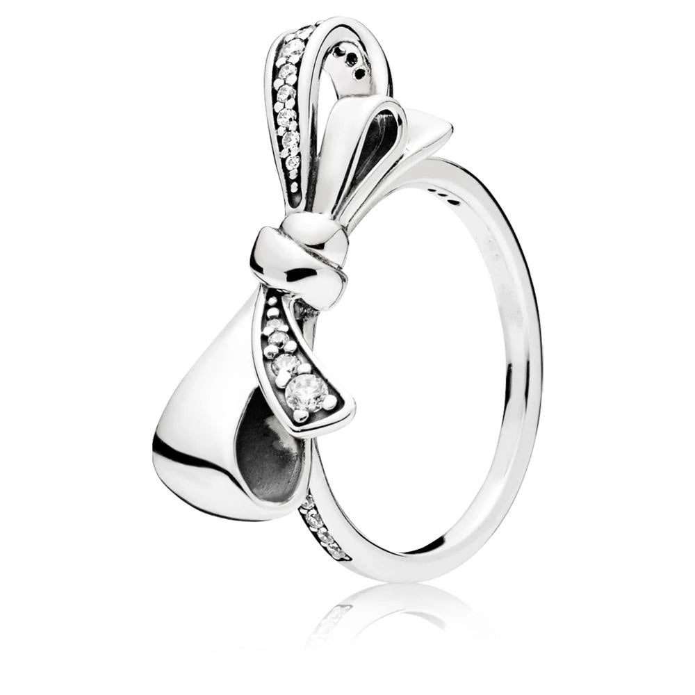Bow Gorgeous Ring Silver