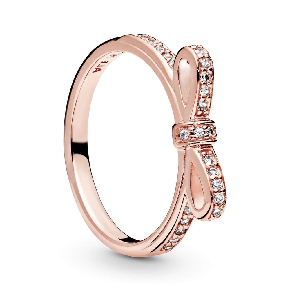 Creative Bow Ring Rose Gold