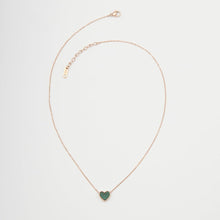 Dây chuyền LAMY Double Sided Heart Necklace Green CDE6012GR