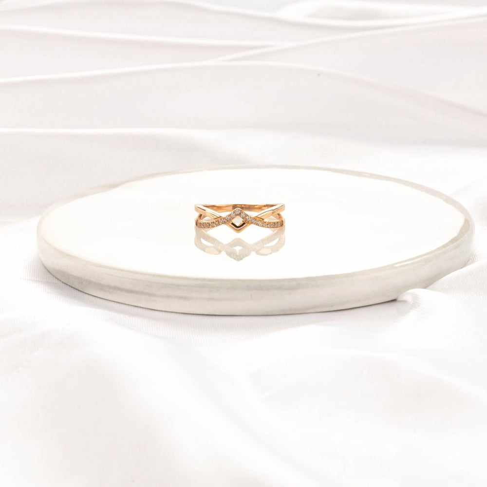 Dia Tiara Ring Rose Gold