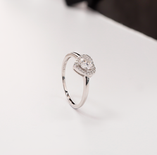 Nhẫn kim cương Moissanite LAMY Sweet Heart 4.5 ly kiểm định GRA CDEDR039 - Hàng chính hãng đã kiểm định