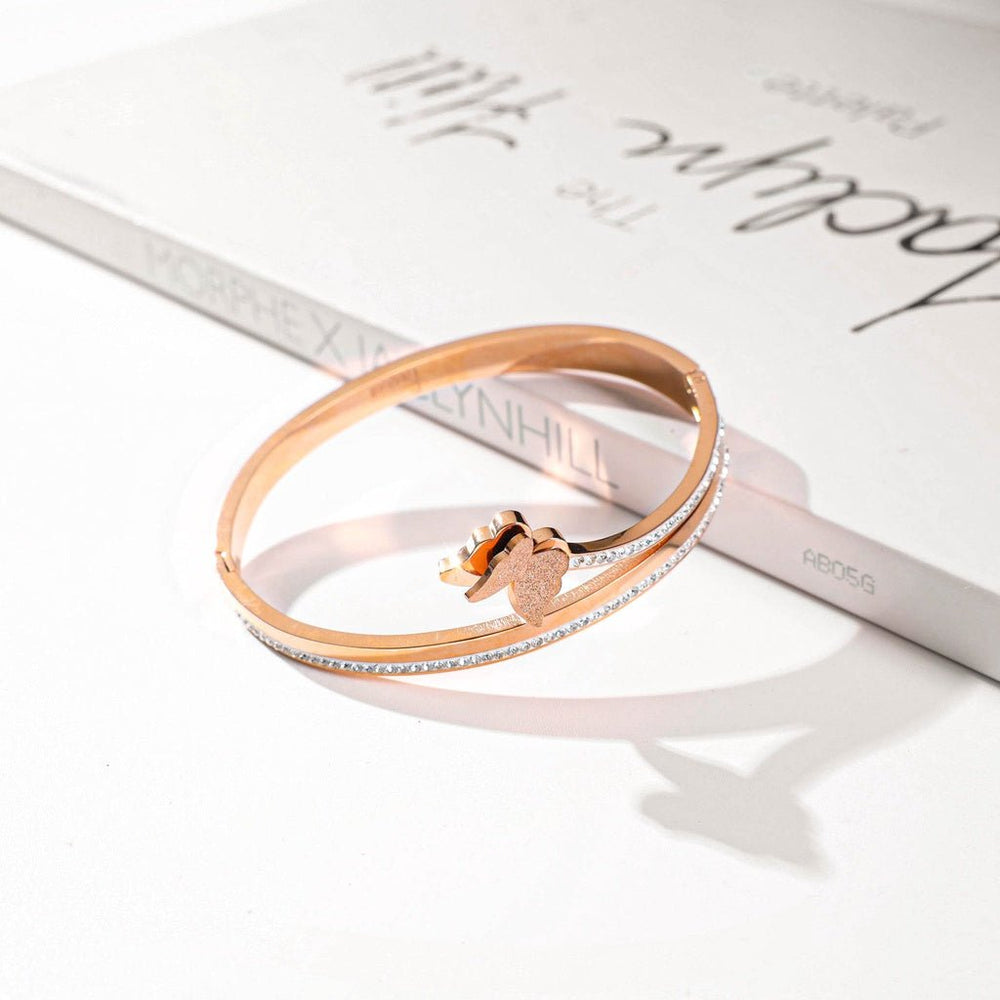 Butterfly Bracelet Classic Cuff Rose Gold