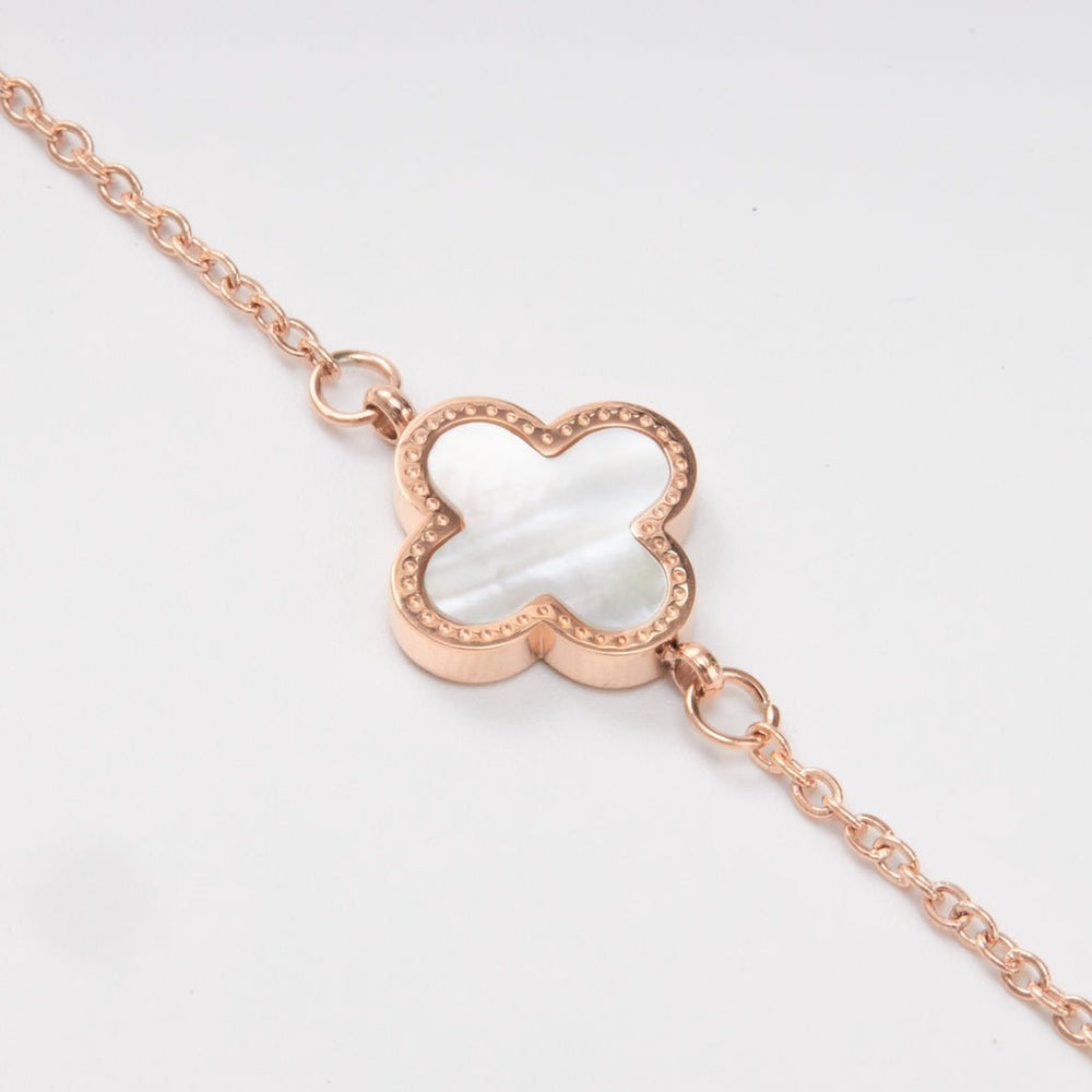Clover Double Sided Bracelet Rose Gold