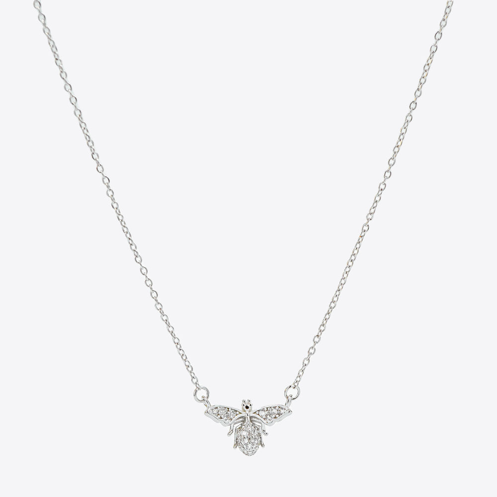 Sweet Bee Necklace Silver