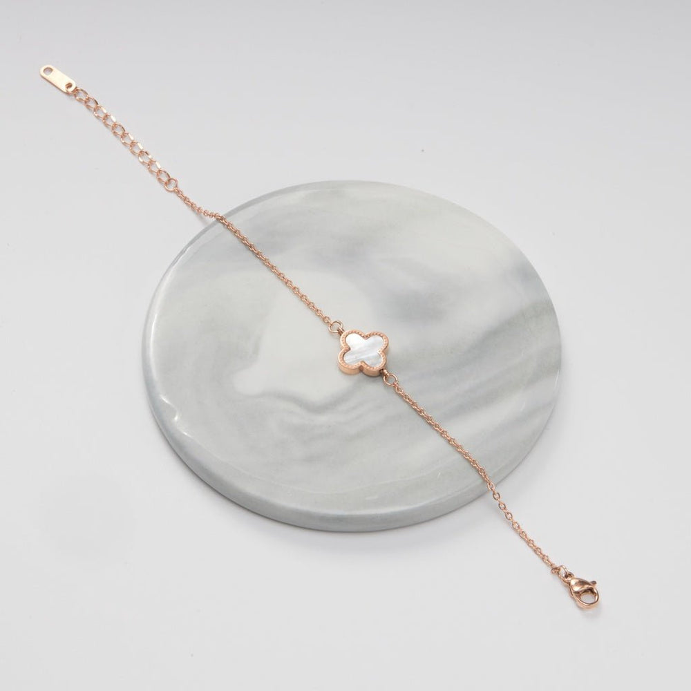 Clover Double Sided Bracelet Rose Gold