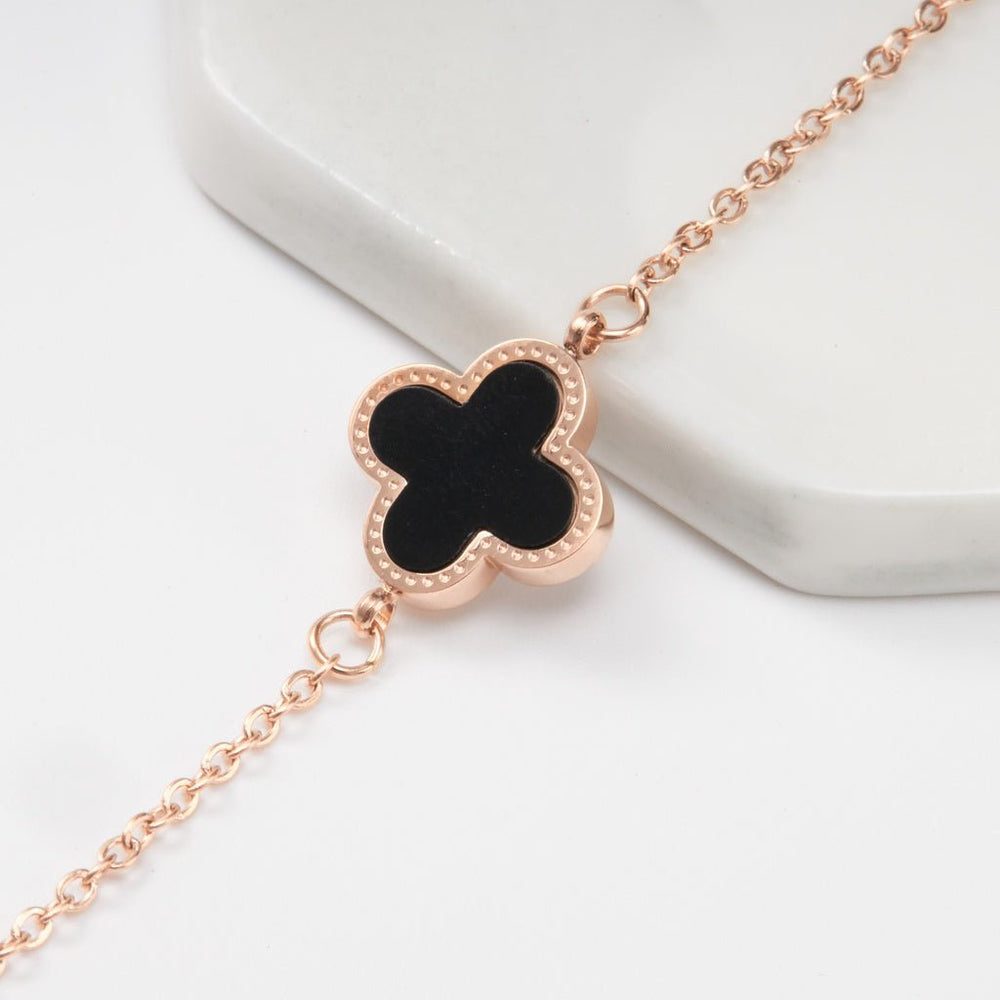 Clover Double Sided Bracelet Rose Gold