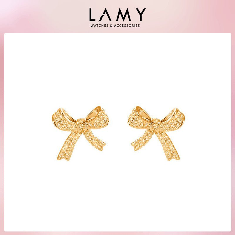 Bow Earrings Gold