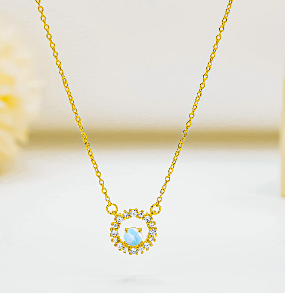 Sunburst Necklace Gold
