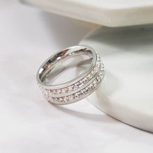 Nhẫn LAMY Eternity Dual Ring Silver CDE8023SV Men's and Women's Ring