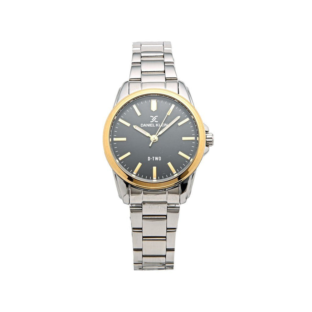 Daniel Klein DTWO Demi Silver-Black Couples Watch DK.1.1262 Women's