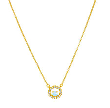 Dây chuyền bạc nữ LAMY Sunburst Necklace Gold 6420GG