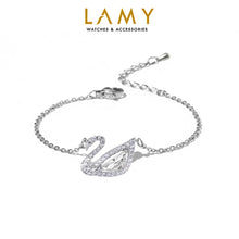 Dây chuyền nữ Crystal Swan Necklace Silver CDE6042SV