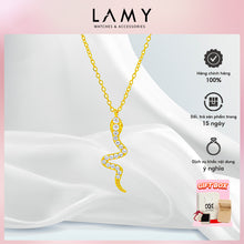 Dây chuyền bạc nữ LAMY Snake Shaped Pendant Necklace Gold 6409GG