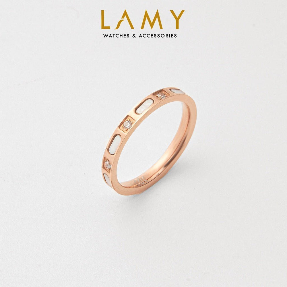 Divas Dream Ring Rose Gold, đai nhẫn mảnh