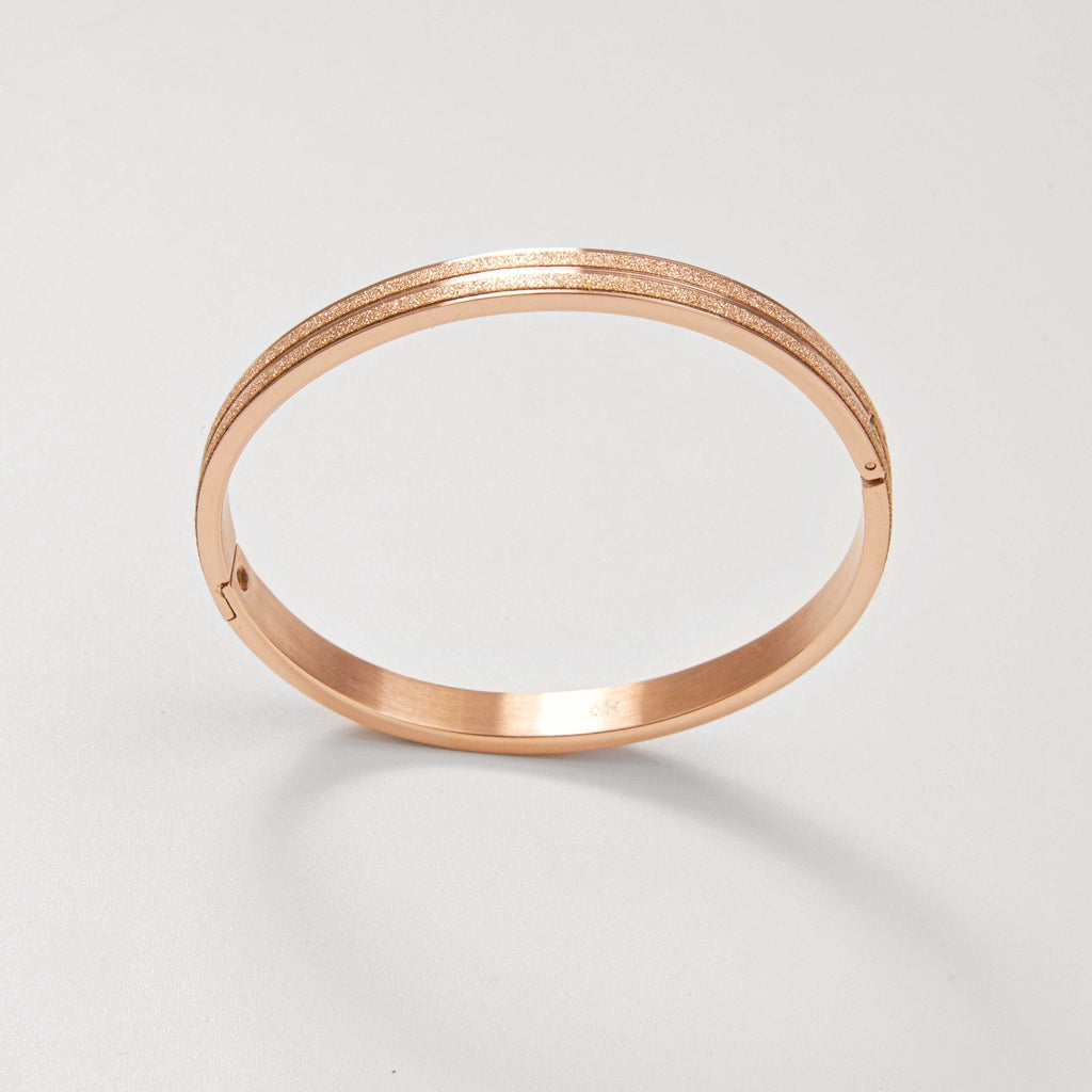 Vòng tay CDE Double Milgrain Bracelet Rose Gold CDE20130100