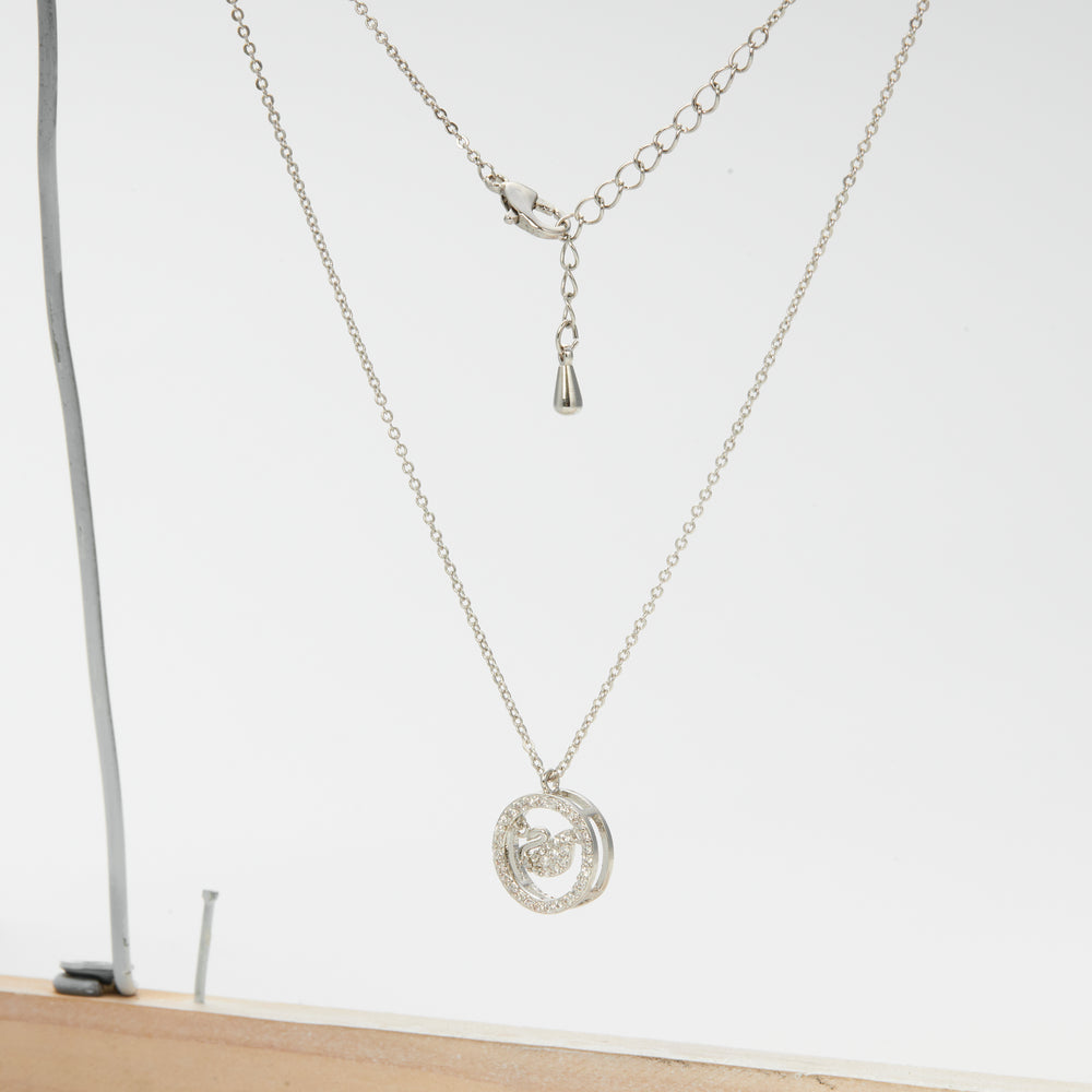 Pendant Swan Necklace Silver