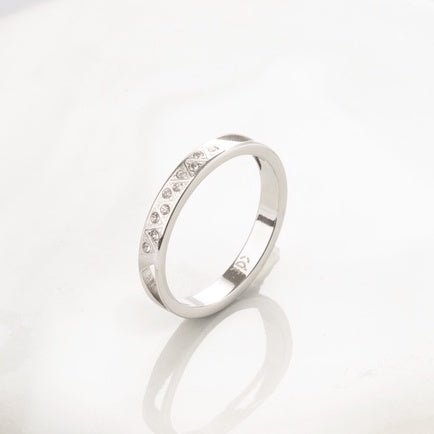 Eternity Anniversary Crystal Ring Silver