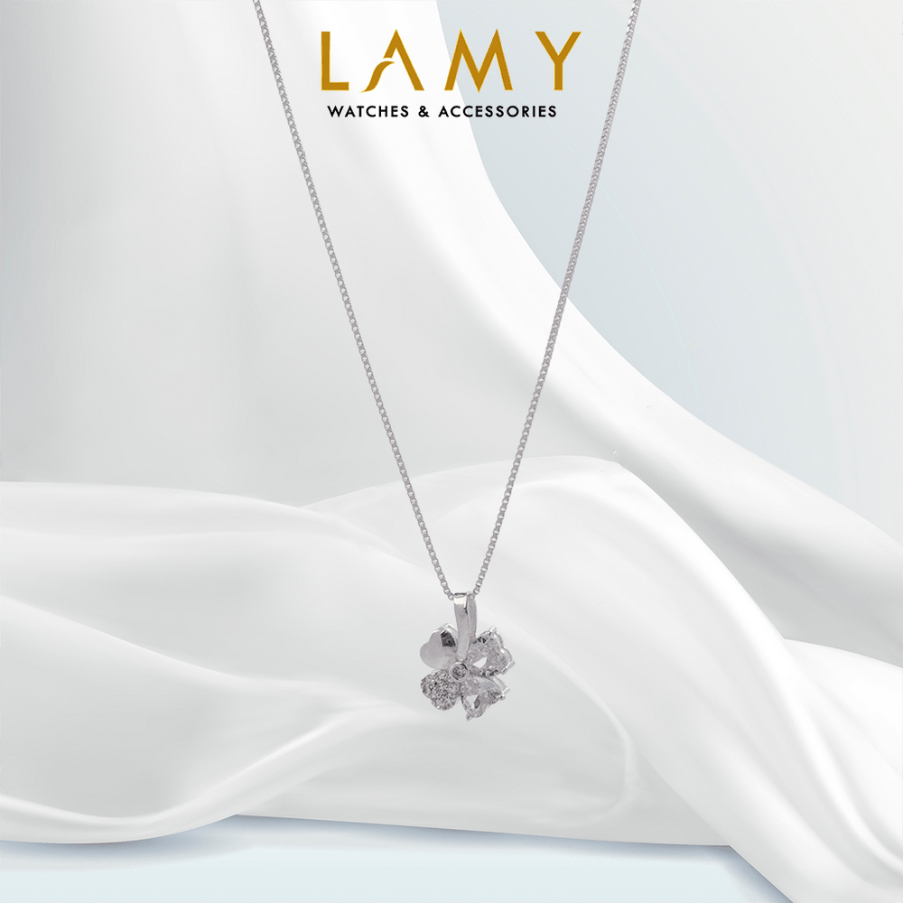 Four Leaf Clover Necklace Silver