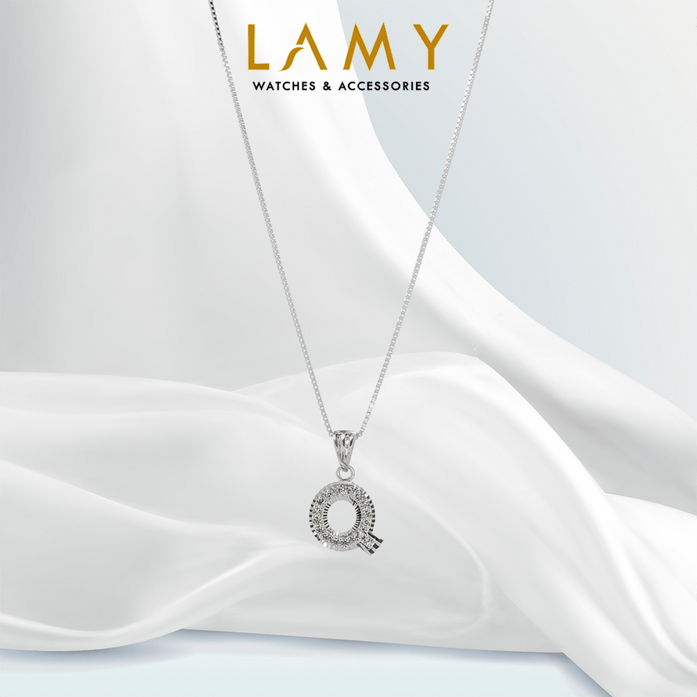 Sparkling Alphabet Q Necklace