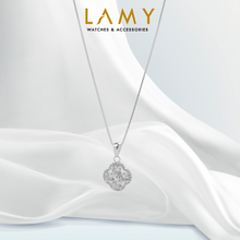 Dây chuyền bạc nữ LAMY Sparkling Four Leaf Lucky Necklace Silver CDE6155SV - Silver Four-Leaf Clover Necklace