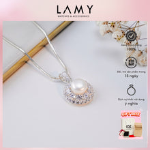 Dây chuyền bạc nữ LAMY Pearl Flower Pendant Neckplace Silver 6245