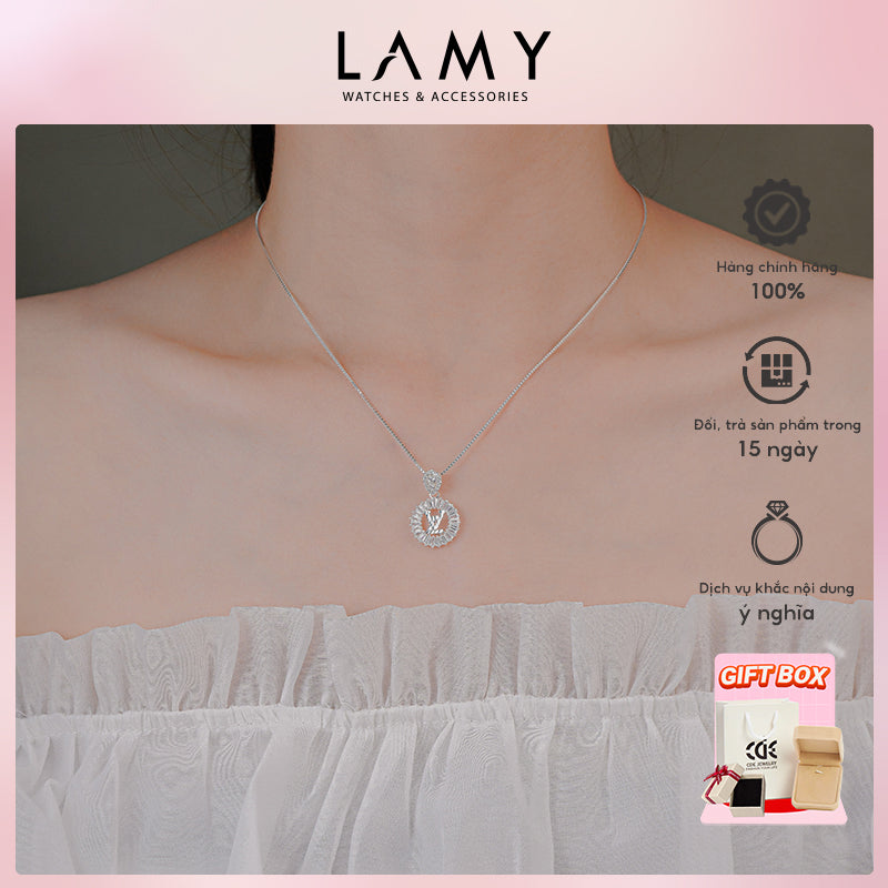 Dây chuyền bạc LAMY Volt Upside Down Pendant Silver Necklace 6294SV - Dây chuyền bạc ta