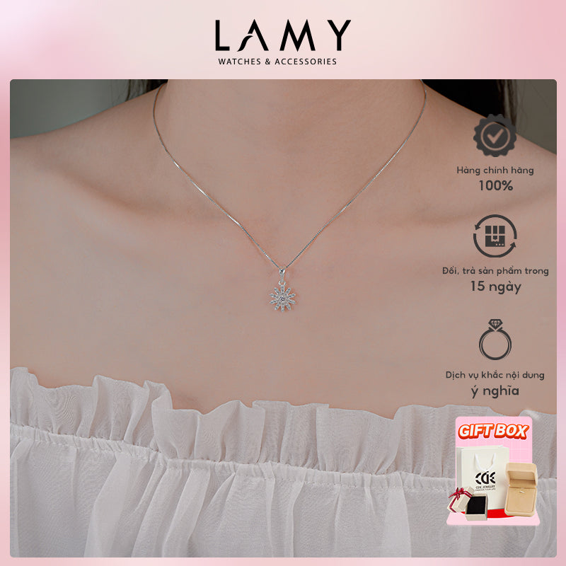 Dây chuyền bạc LAMY Snowflake Pendant Necklace Silver 6296 - Dây chuyền bạc ta