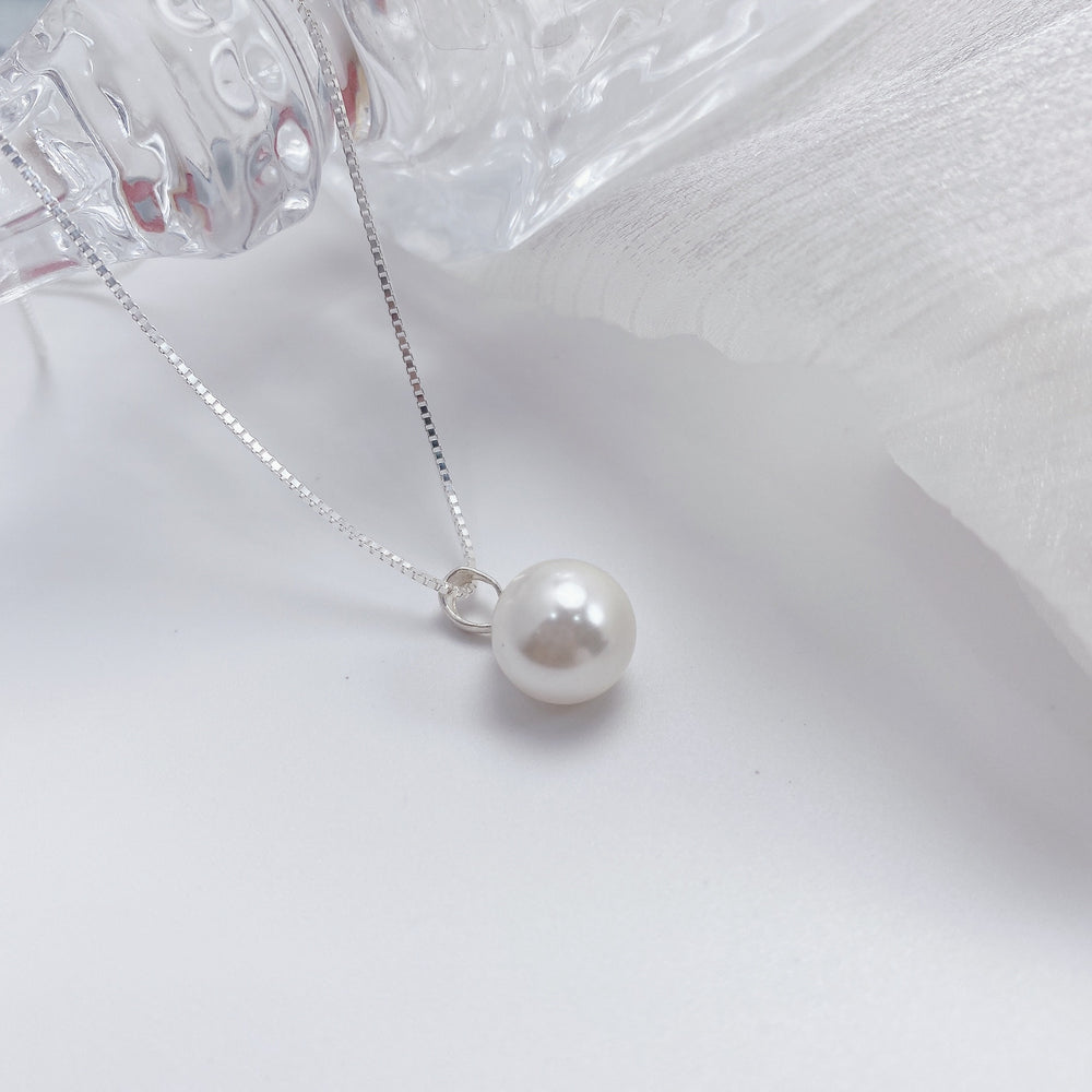 Pink Pearl Necklace White