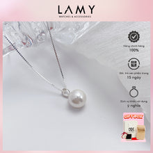 Dây chuyền bạc nữ LAMY White Pearl Silver Necklace 6314WH - Bạc S925 cao cấp