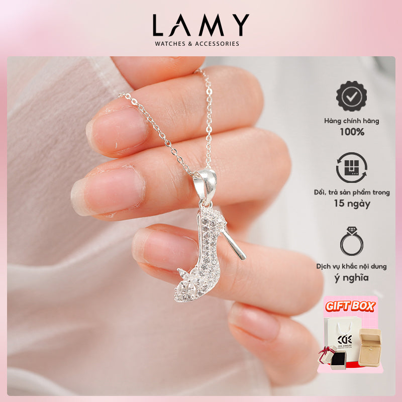 Dây chuyền bạc nữ LAMY High Heel Shoe Pendant Necklace Silver 6335 - Dây chuyền bạc cao cấp