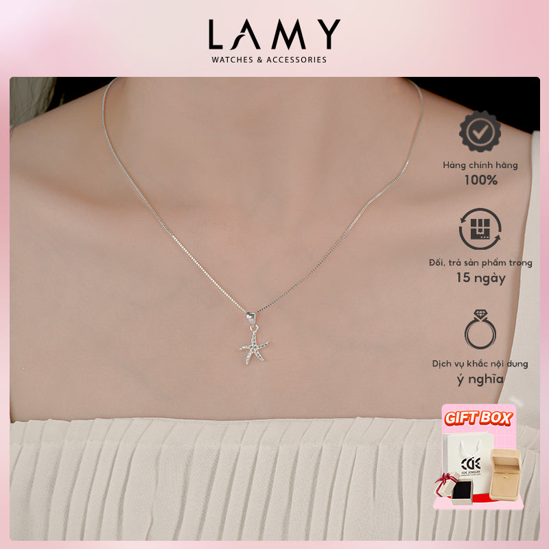 Dây chuyền bạc nữ LAMY Star Fish Pendant Necklace Silver 6339 - Dây chuyền bạc ta