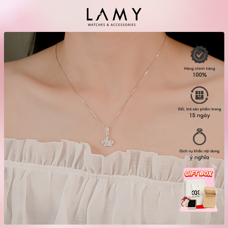 Dây chuyền bạc nữ LAMY Sunshine Crown Pendant Necklace Silver 6341 - Dây chuyền bạc ta