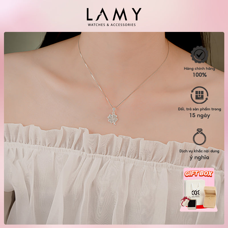 Dây chuyền bạc nữ LAMY Special Four Leaf Necklace Silver 6342 - Dây chuyền bạc ta