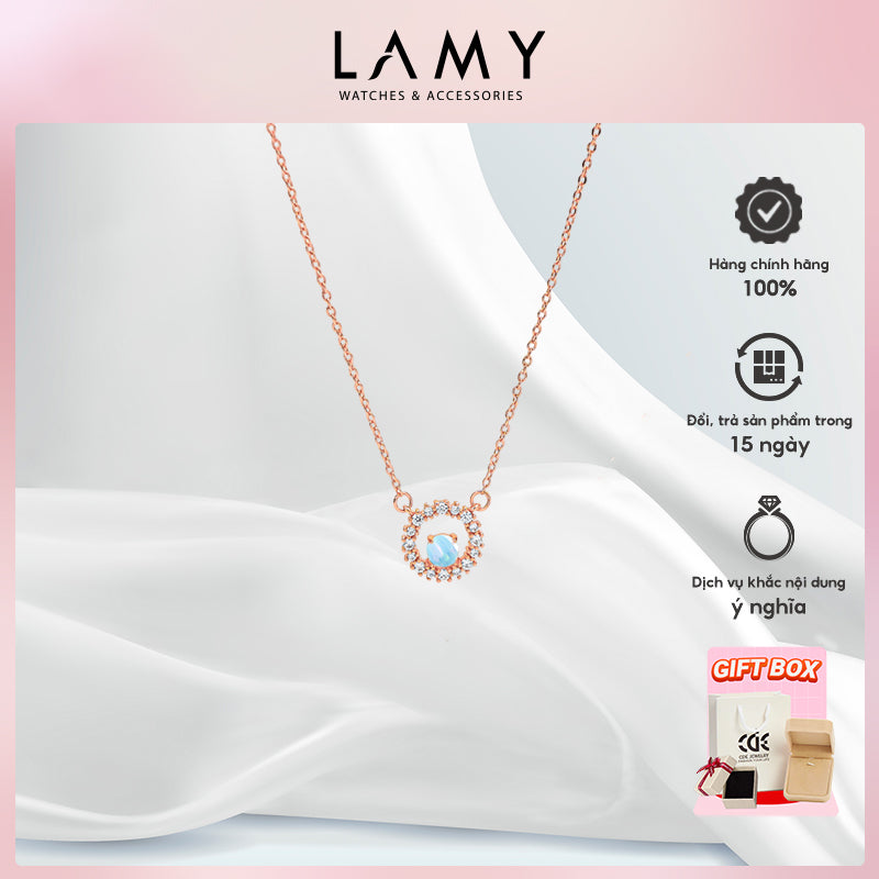 Dây chuyền bạc nữ LAMY Sunburst Necklace Rose Gold 6420RG