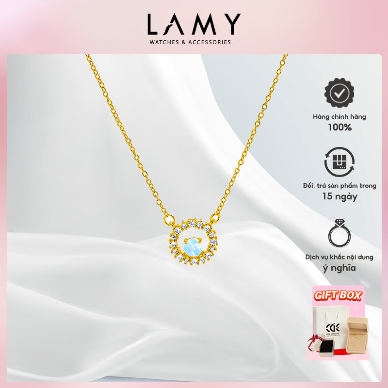 Dây chuyền bạc nữ LAMY Sunburst Necklace Gold 6420GG