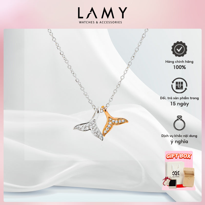 Dây chuyền bạc nữ LAMY Mermaid Tail Necklace Rose Gold 6421RG