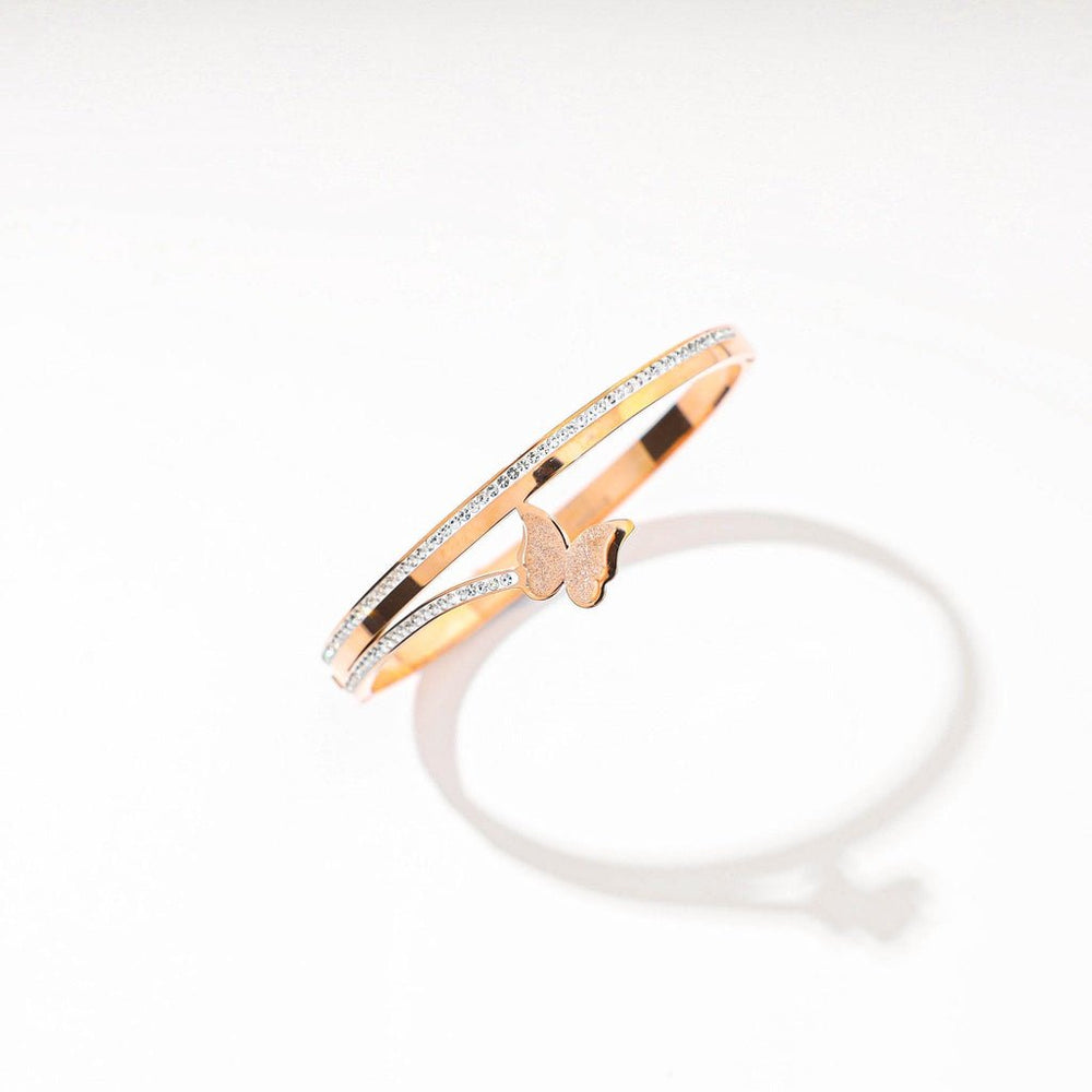 Butterfly Bracelet Classic Cuff Rose Gold
