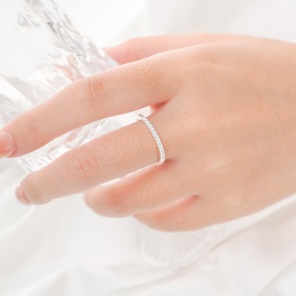 Beaded Ring Silver - 8103SV